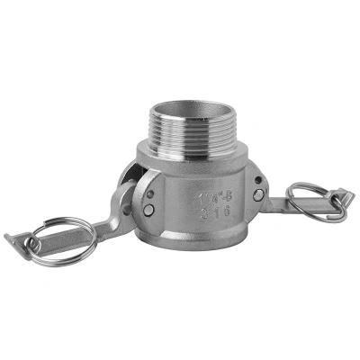 China Head Code Cylindrical Camlock Fitting for 304 316 Stainless Steel Pipes and Tubes for sale