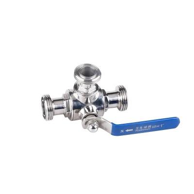 China Male Thread Butterfly Valve for Pipe Lines Connect in Silver Stainless Steel 304/316 for sale