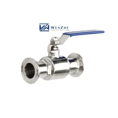 China Steel Sanitary Valve Quick Card Ball Valve for DIN 3A Stainless Steel 304 316 for sale