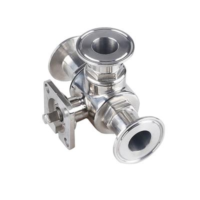 China Stainless Steel Float Ball Valve for Three-way High Platform Water Valve Type T Type L for sale