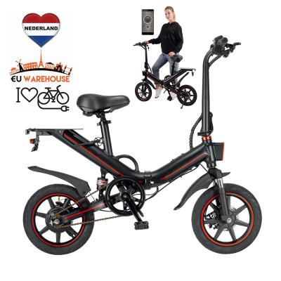 China Electric bicycle 500W and Pitch 16inch tire two wheels OUXI V6 V5 motorized folding electric bike with 48V battery ebike for sale