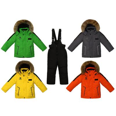 China Windproof Graphene Fabric Kids Thermal Ski Suit Kid Snowsuits Breathable Ski Suit for sale