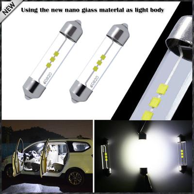 China White Xenon Festoon 1.72 42mm LED Lamp Bulb 578 576 211-2 212-2 For Car Interior Dome Lights,Cargo Area Trunk Room Lights 42mm for sale