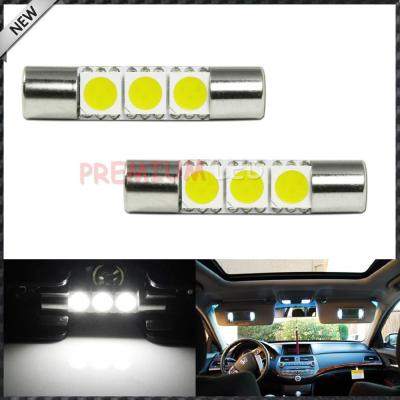 China Xenon White 29mm Festoon 3-SMD 6641 LED Replacement Bulbs For Car Vanity Mirror Lights Sun Visor Lamp 29-004 for sale