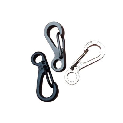 China Mini Spring Backpack Clasps Climbing Carabiners Lightweight Equipment Survival Hook Key Chain Snap Snap Clasp for sale