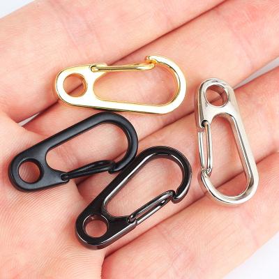 China Mini Carabiner Clips Tiny Alloy Spring Snap Hook Key Chain Hugging Small EDC Hanging Buckle For Backpack Camping Bottle SN200204 for sale