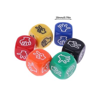 China Funny Toy Creative Dice Board Games Rock Scissors Game Finger-Estimating Paper Scissors Stones Family Party Supplies SN200302 for sale