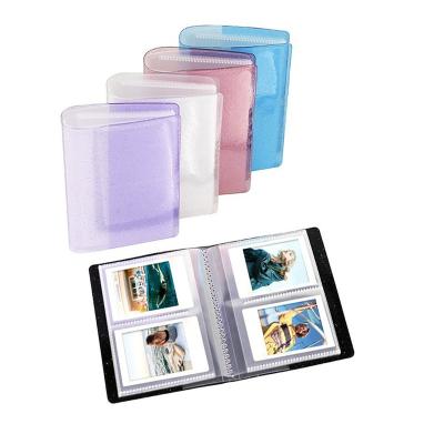 China Fashion 64 Capacity Bling Mini Cards Holder Binders Albums With Clear Cover For 6*9cm Board Games Cards Multifunctional Sleeve Holder for sale