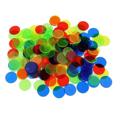 China 18 Colors 19mm Plastic Poker Chips Casino Bingo Markers Token Fun Family Club Game Toy SN200309 Creative Gift Accessories for sale