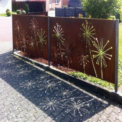 Cina Metal Garden Products Paravento in acciaio corten intagliato decorativo in vendita