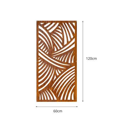 Cina Weathering Steel Outdoor Metal Screen Divider Laser Cut For  Decoration in vendita