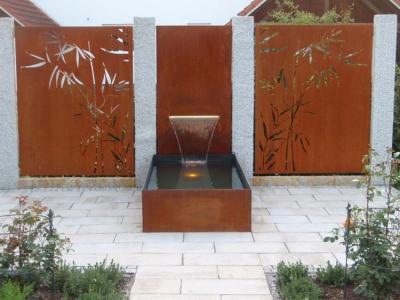 Cina Fontana d'acciaio all'aperto moderna di Corten decorativa per il giardino in vendita