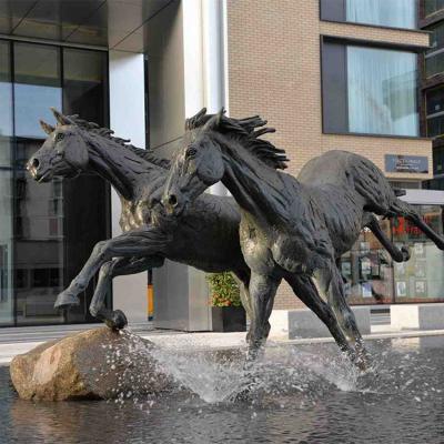 Cina La resina elabora la scultura bronzea all'aperto, ODM dell'OEM spesso d'ottone della scultura 5mm del cavallo in vendita