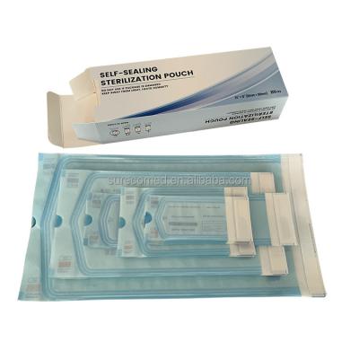 China Self Sealing Disposable Self Sealed Medical Device Sterilization Pouches for sale