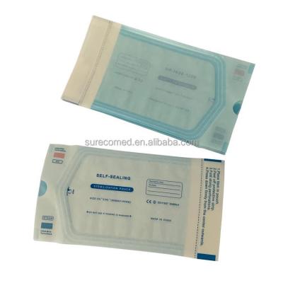 China Self-sealing pouches 200pcs/box dental use 90*165mm self-adhesive sterilization pouches for sale