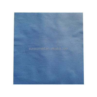 China Hospital/Clinic/Lab 60g SMMS Blue Nonwoven Fabric CSR Sterilization Wraps for sale