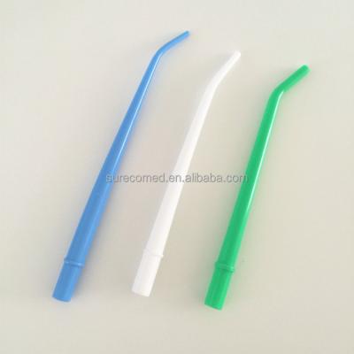 China Disposable Dental Suction Aspirator Plastic Pre-bent Surgical Dental Tips for sale