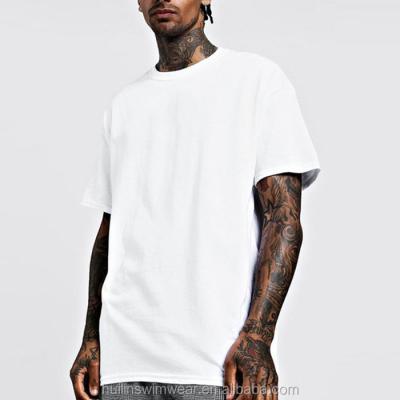 China Anti-wrinkle OEM Custom Round Neck Embroidery Short Sleeve Oversized T-shirts White 100% Cotton for sale