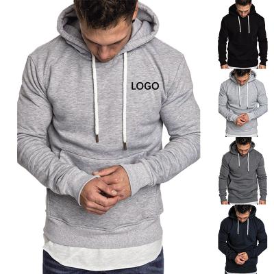 China Custom Logo Sports Gym Hoodie Men Pullover Hoodie Sweatshirts Slim Fit Anti-pilling Men Fitness Gym Wear OEM High Quality Sports Gym Hoodie for sale