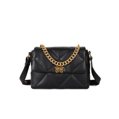 China Fashion 6807-80 Gzmuta Classic Sheep Leather Women Shoulder Bags Luxury Leather Handbags Women'S Shoulder Bag for sale