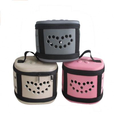 China Bolso portátil de la comida de perro del SGS del 15cm del viaje de perro del portador rosado de la comida en venta