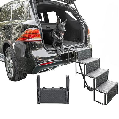 China El alto metal plegable no desliza los pasos ligeros superficiales del perro para las camas altas de rv en venta