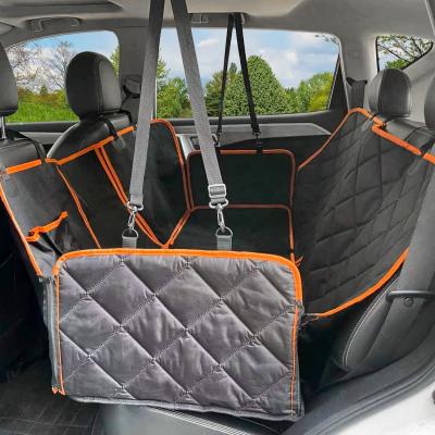 China Tampa de banco de carro para o banco traseiro, tampa do cão de Seat impermeável do cão de estimação 4 in-1 para Nonslip Scratchproof de SUV 100% à venda