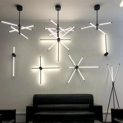 China Rotatable/Turn Home Decor About 360 Degree Rotatable Through Linear LED Wall Scone for sale