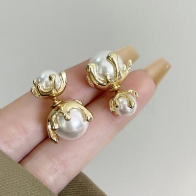 China FASHIONABLE Most Popular Fashion Design New Current Bead Drop Jewelry Earrings Gold Women for sale