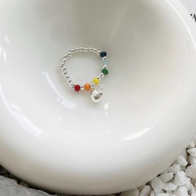 China Fashionable Personalized Pop Gift Giving New Pretty Waterproof Color Ladies Rings Open Mouth Design for sale