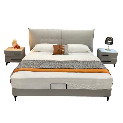 China Adjustable (Height) Most Popular Modern Factory Direct Sale Double Bed Bedroom Bed Room Furniture for sale