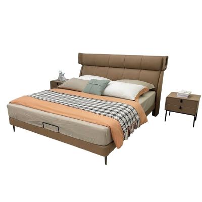 China Modern Design Adjustable Bedroom Competitive Price (Full Size) Double Bed Upholstered Luxury Bed for sale