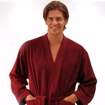 China Breathable 100% Cotton Men Optional Dye Bathrobe -- Suitable for Hotel & Resort & Home for sale