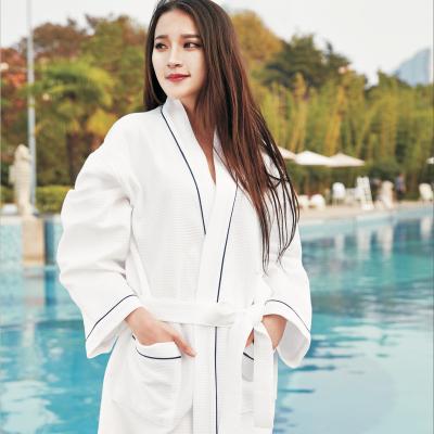 China QUICK DRY 100% Cotton Hotel Waffle Bathrobe for sale