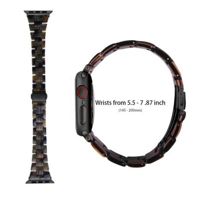 China Wholesale Durable Fashionable Resin Manufacturer Luxury Sturdy Smart Band Strap For Apple Watch for sale