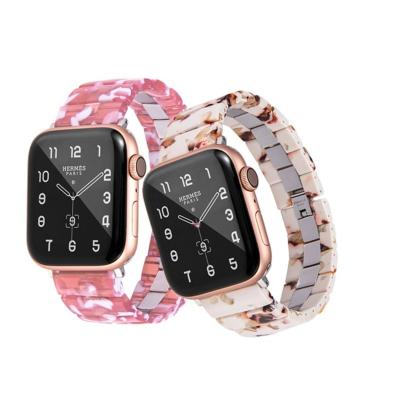 China Resin Factory Wholesale Price Luxury Comfortable Strap Quick Release Band For Apple Watch for sale