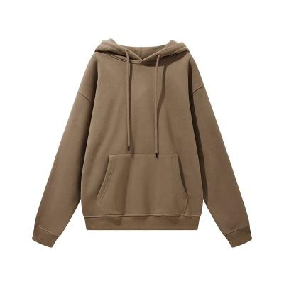 China Custom Embroidered Cotton Hoodie Men's Solid Color Blank Oversized Logo Solid Color Hoodies Sweatshirts Unisex Sweatshirts Pullover for sale