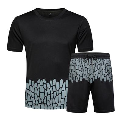 China Wholesale Fashion QUICK DRY 2 Piece Summer Casual Men's Streetwear T-shirt Shorts Set Short Sweatpants Shorts Set for sale