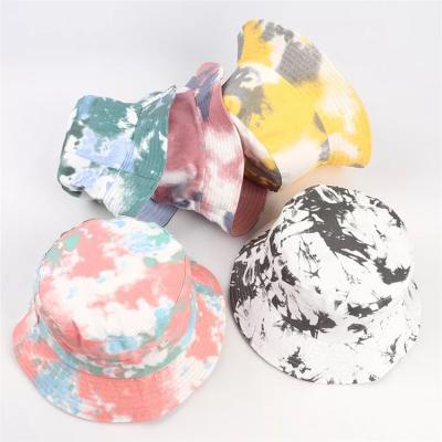 China Summer casual tie-dye hip hop hip hop hip hop hip hop graffiti unisex cap soft fisherman hat unisex for sale