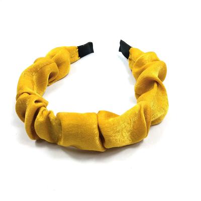 China High Quality Scrunchie Hairband Fashion Headbands Korean Fashion For Women French Straight Hair Decoration Style Main Band Cloth for sale