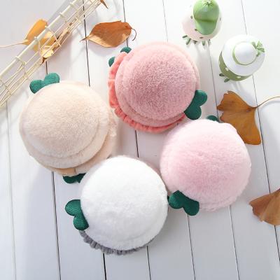 China Creative cute fabric winter hamburger earmuffs to keep girls warm earmuffs thick folding female for sale