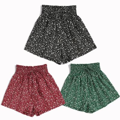 China Wholesale Style High Quality Floral Printed Casual Women's Summer Beach Ladies Anti-wrinkle Shorts Shorts for sale