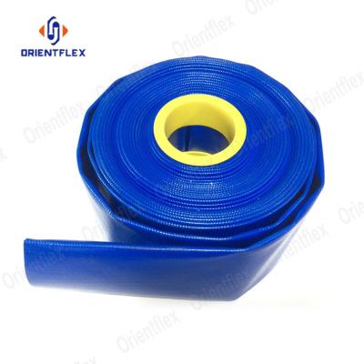 China High Strength Water Pump PVC Layflat Piping Large Size Discharge Water Irrigation Layflat High Pressure Hose for sale