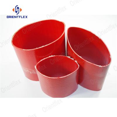 China High Strength Red Black 100Mm Transfer Lay Water Abrasion 50Mm TPU Flat Irrigation Layflat Hose Manufacturer Prices For Sale for sale