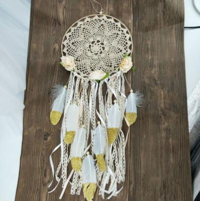 China North Europe Christmas Decorative Style Feather Dream Catcher for sale