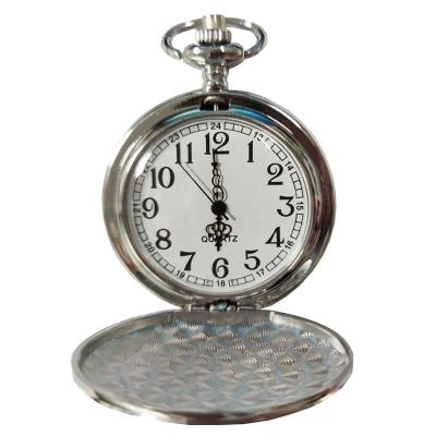 China Japan movt quartz antique silver antique pocket watch for sale