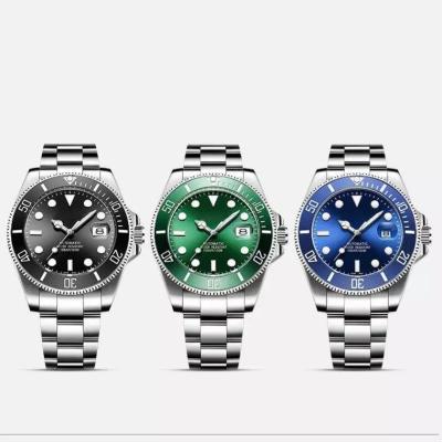 China Water Mechanical Automatic Green Ghost Alarm Unique High Quality Classic Luxury Watch Unique Men's Casual Fashion Watches for sale