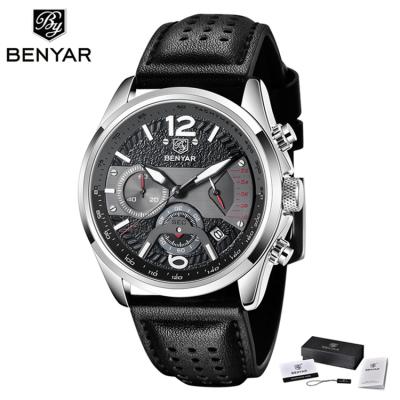 China Auto Date Benyar 5171 Man Wrist Watch Chronograph Calendar Sports Men Watch Army Military Mens Watches In Wristwatches Luxury for sale