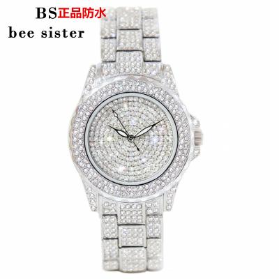 China New Auto Date Fashion Quartz Ladies Wristwatches Gold Watch For Women Diamond Wristwatch Luxury Women Wrist Watch for sale