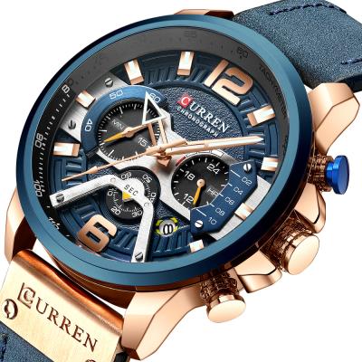 China 2021 Curren 8329 Day/Date New Hot Sale Men's Digital Wristwatches Quartz Watch Factory Wristwatches Sales Wristwatch for sale